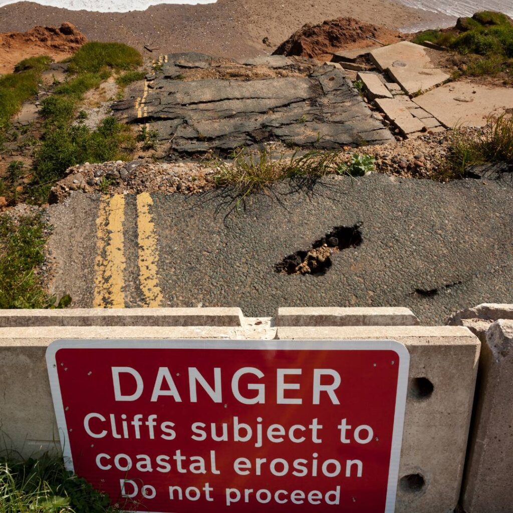 Effects of coastal erosion